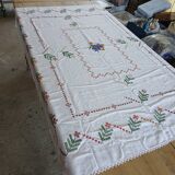 Nappe ancienne brodée