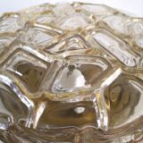 Vintage ceiling lamp in bubbled glass design Profassung 70s - 80s