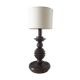 Turned wooden vintage lamp