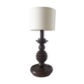 Turned wooden vintage lamp