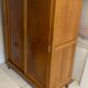 Vintage wardrobe with compass feet, sliding doors