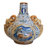 Gourde en faïence ancienne Nevers