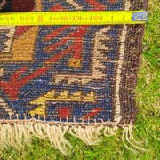 Turkish YAHYALI vintage anatomy rug handmade in wool - 131 x 227