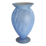 Cracked glass vase