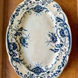 Plat faïence anglaise