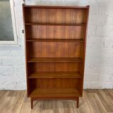 Vintage Scandinavian teak bookcase by Johannes Sorth for Nexø Møbelfabrik, 60s