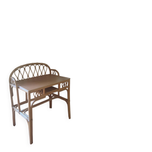bureau en rotin