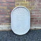 Wicker elephant side table