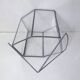 Verrière terrarium mini serre à cactus en verre et métal