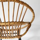 Vintage rattan children's armchair from the 50s/60s