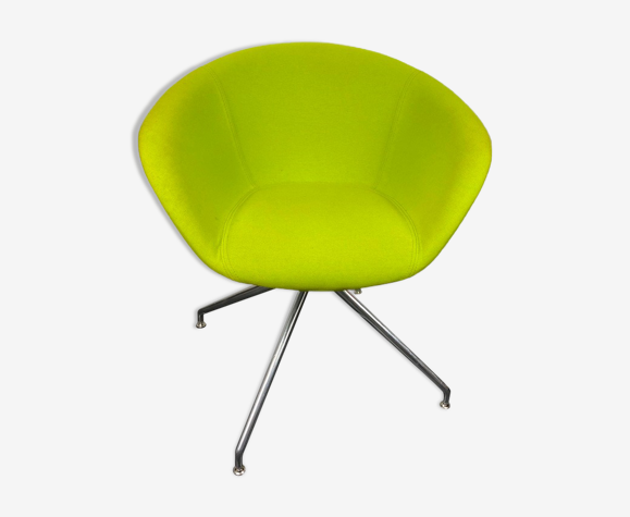 Fauteuil pivotant vert pop pomme arper modèle duna