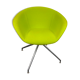 Swivel chair pop green apple arper model duna
