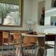 80s travertine dining table