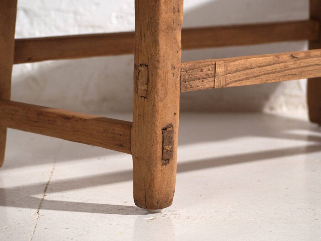Table basse ancienne en orme – Table d’appoint primitive chinoise – circa 1900 #10