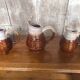 Lot de 3 anciens pichets revol b63 céramique flammée 0,25l & 0,5l