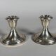 Pair of 925 American silver candlesticks
