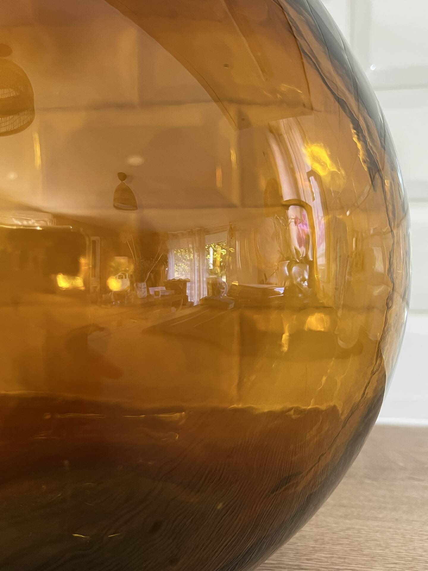 Amber demijohn 10L