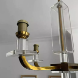 Chandelier in brass France 1970