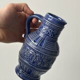 Marzi & Remy salt stoneware wine pitcher