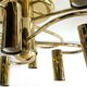 Brass suspension Mid-century 10 arms by Honsel Leuchten