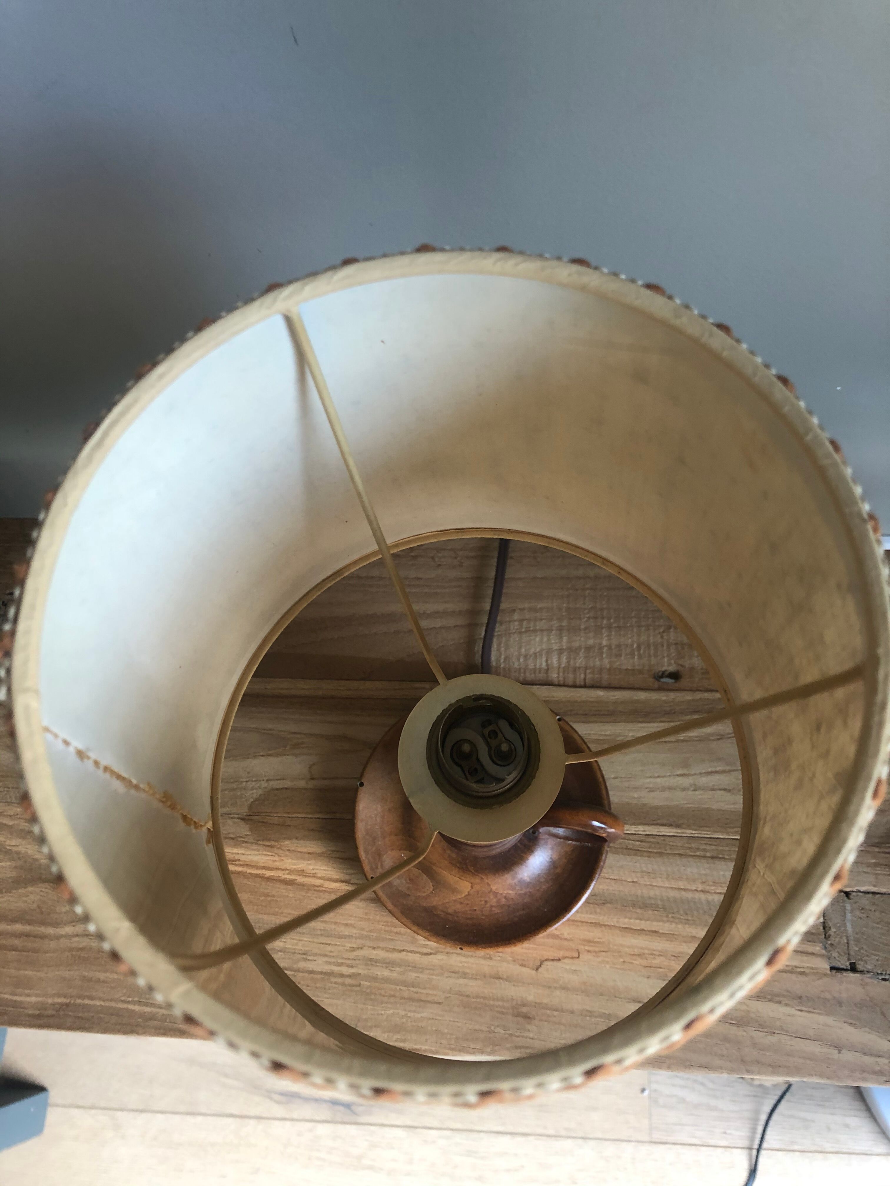 Vintage wooden lamp