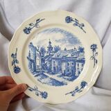 Assiette de roses vintage Villeroy & Boch fabriquée au Luxembourg