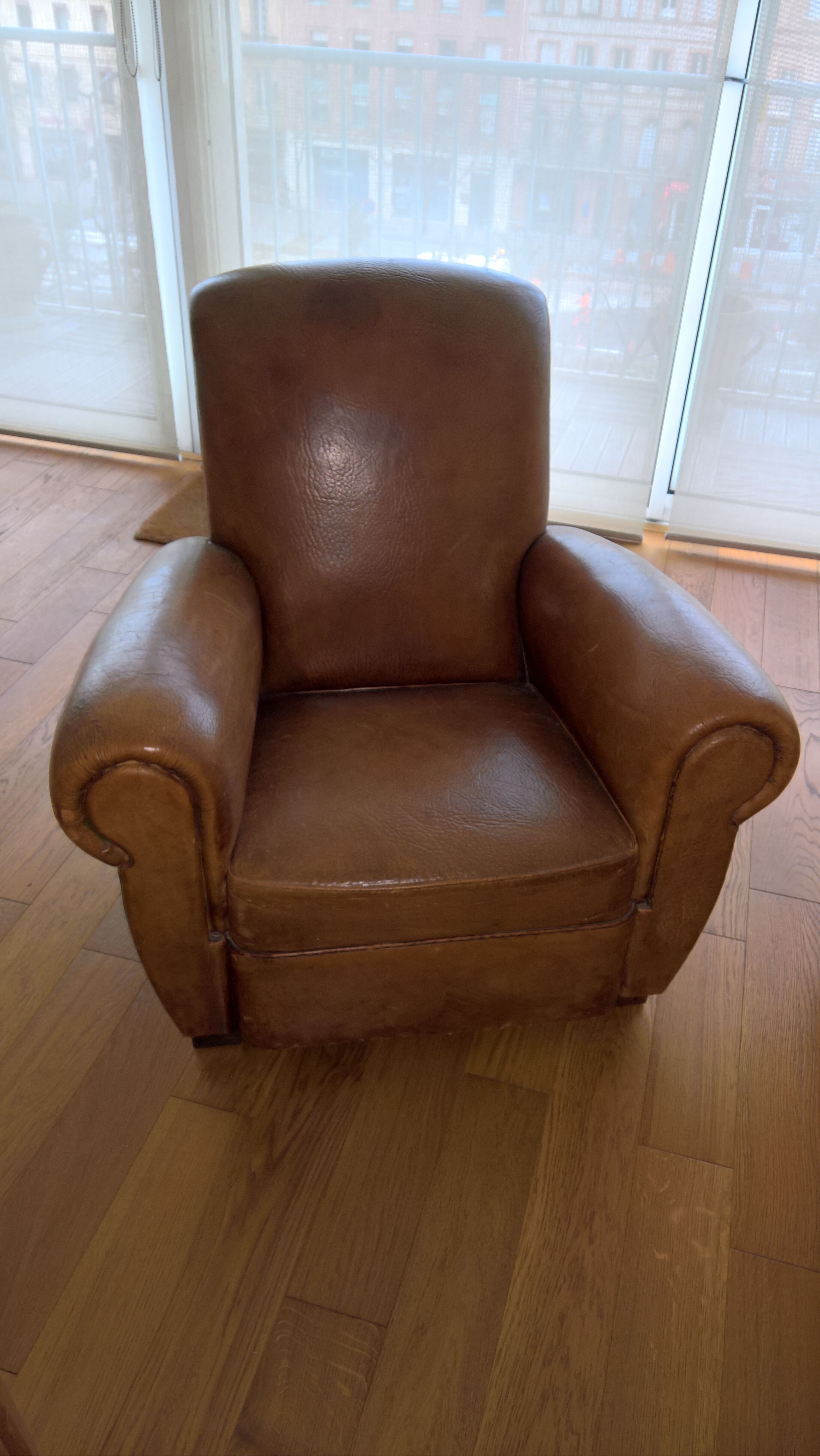 Pair of club chairs