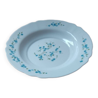 Plat de service creux arcopal myosotis Véronica