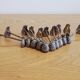 10 Silver-Plated Metal Art Deco Knife Rests in the Shape of an 'A'