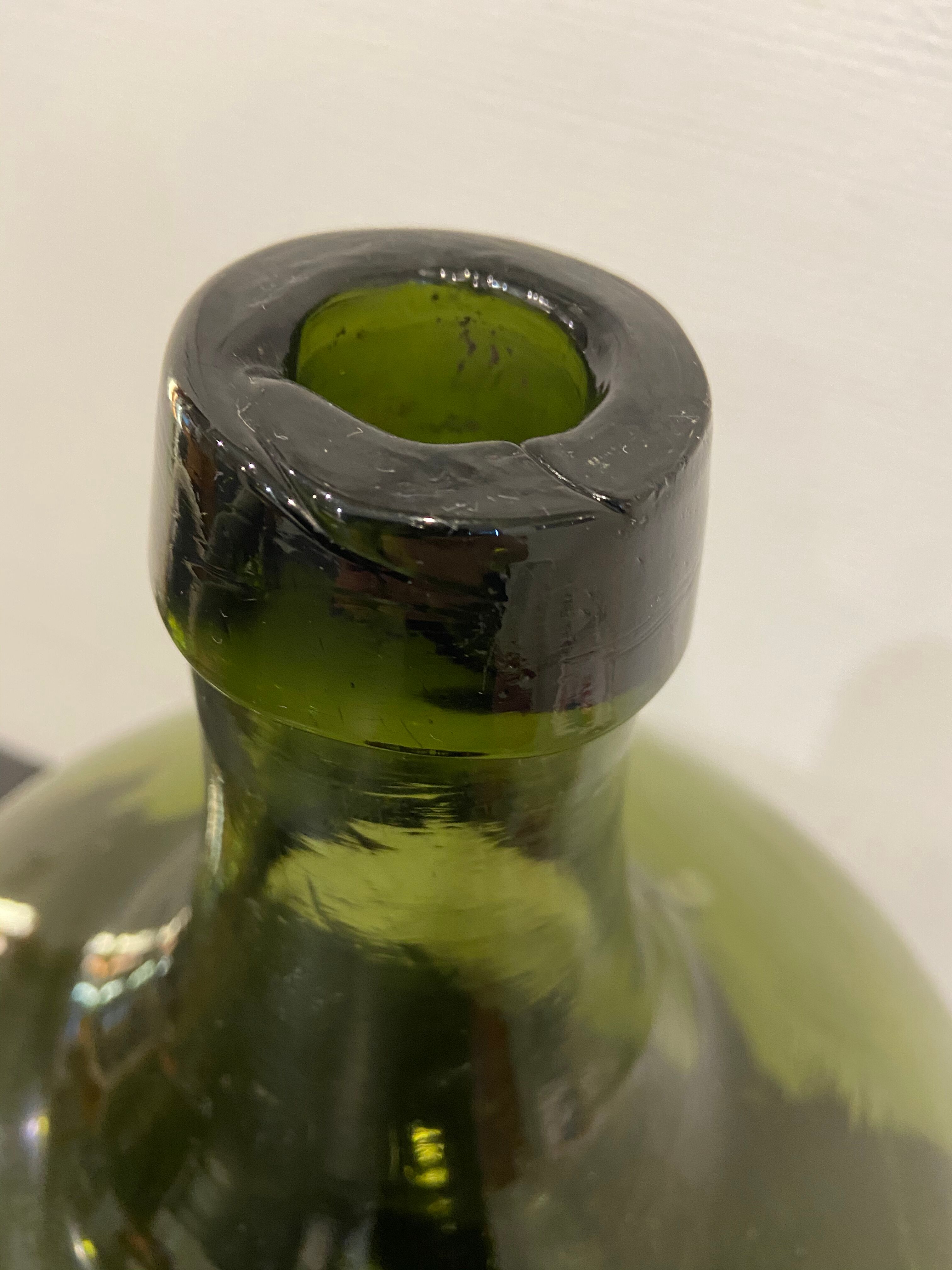 Dame jeanne bonbonne verte 19eme