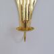 Pair of Art Deco Wall Candle Holders in Brass Holmström, Arvika, Sweden, 1950s