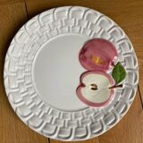 Assiettes dessert barbotine fruits