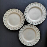 Set of 3 flat plates Malesherbes