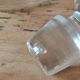 Antique engraved glass carafe - wine pitcher
