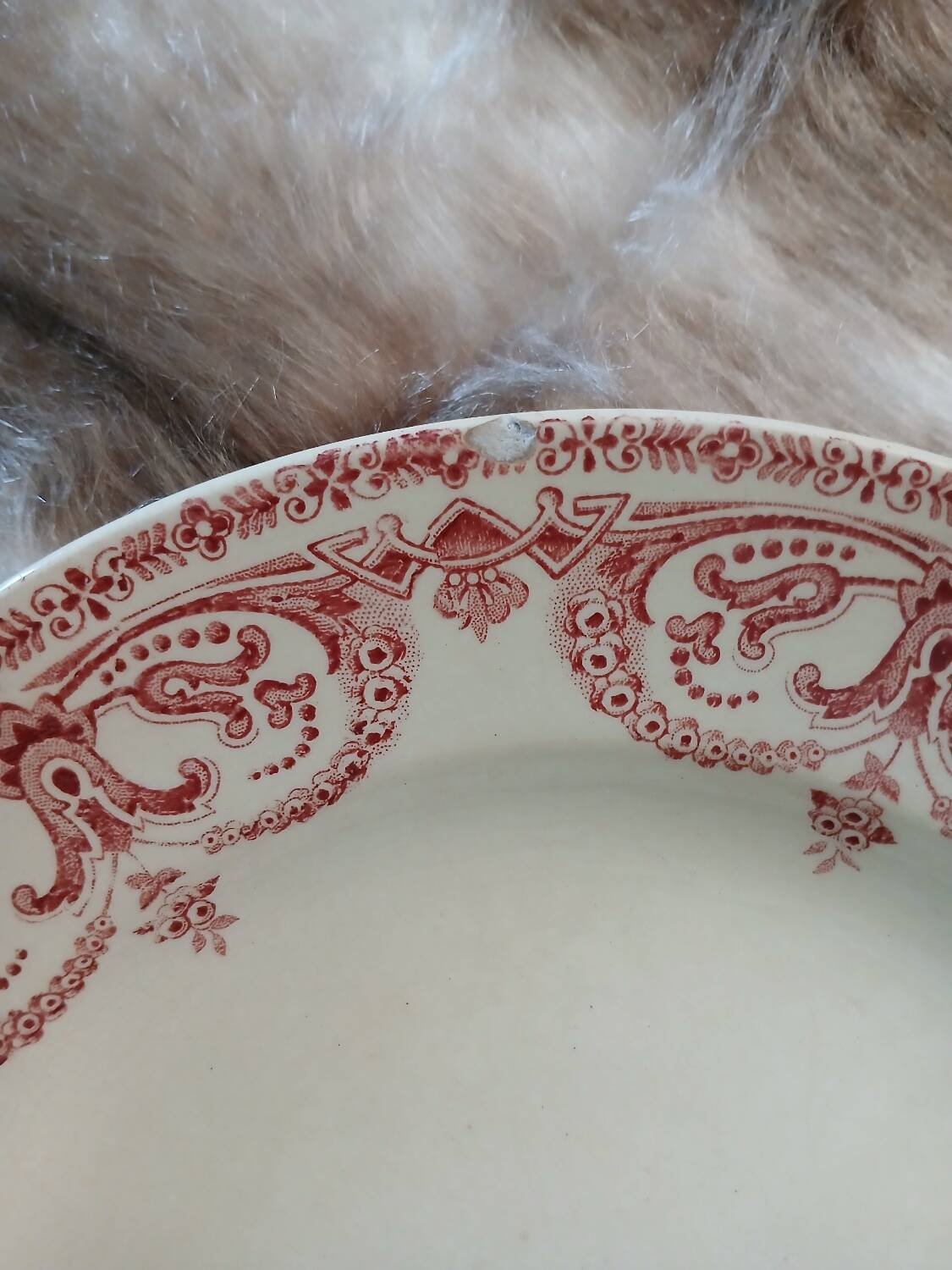 12 antique flat plates in ironstone
