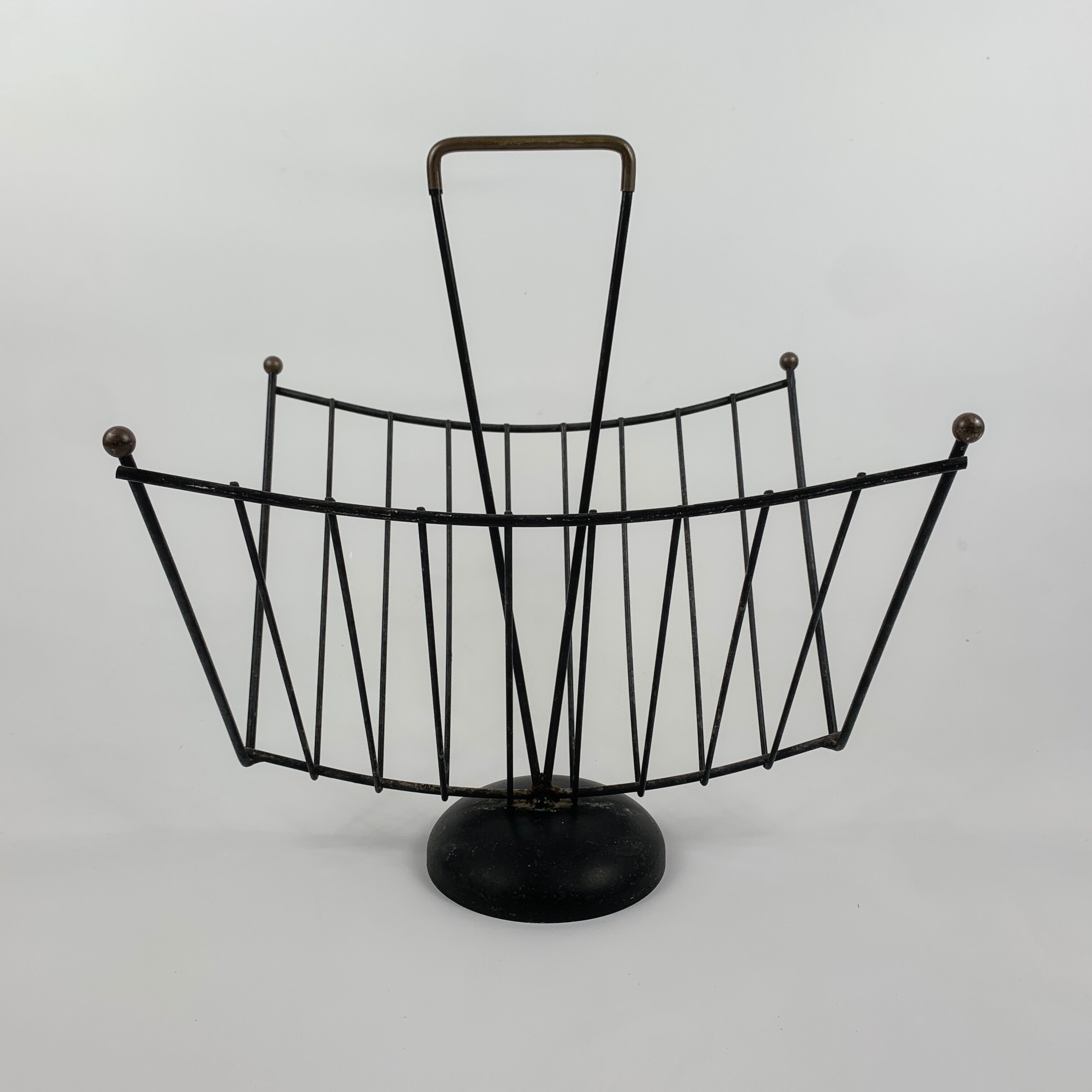 Magazine door Iron enhanced with vintage brass style 1950 1960