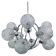 Large Galaxy Space Age Sputnik Chandelier by Richard Essig - Germany, 1970s
