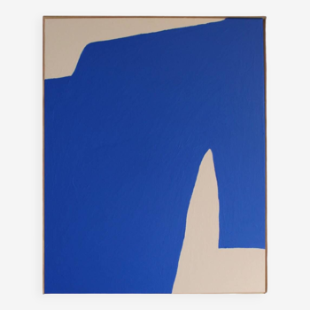 Abstrait contemporain Bleu Klein 1