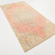 5x9 Soft Vintage Oushak Handmade Area Rug, 145x272 Cm