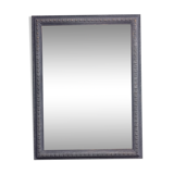 Old mirror beveled patinated blue 62x81cm