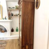 Walnut Bonnetière wardrobe