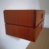 Pair of wall bedside tables