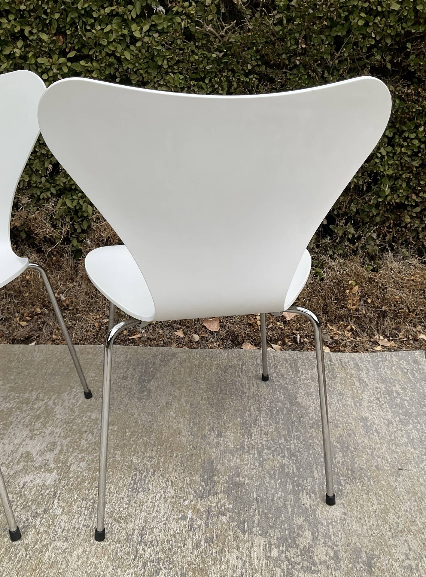 Série de 4 chaises 3107 Arne Jacobsen pour Fritz Hansen