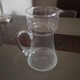 Pichet broc en verre milieu 20ème