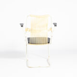 Swedish metal-backed armchair 1960s