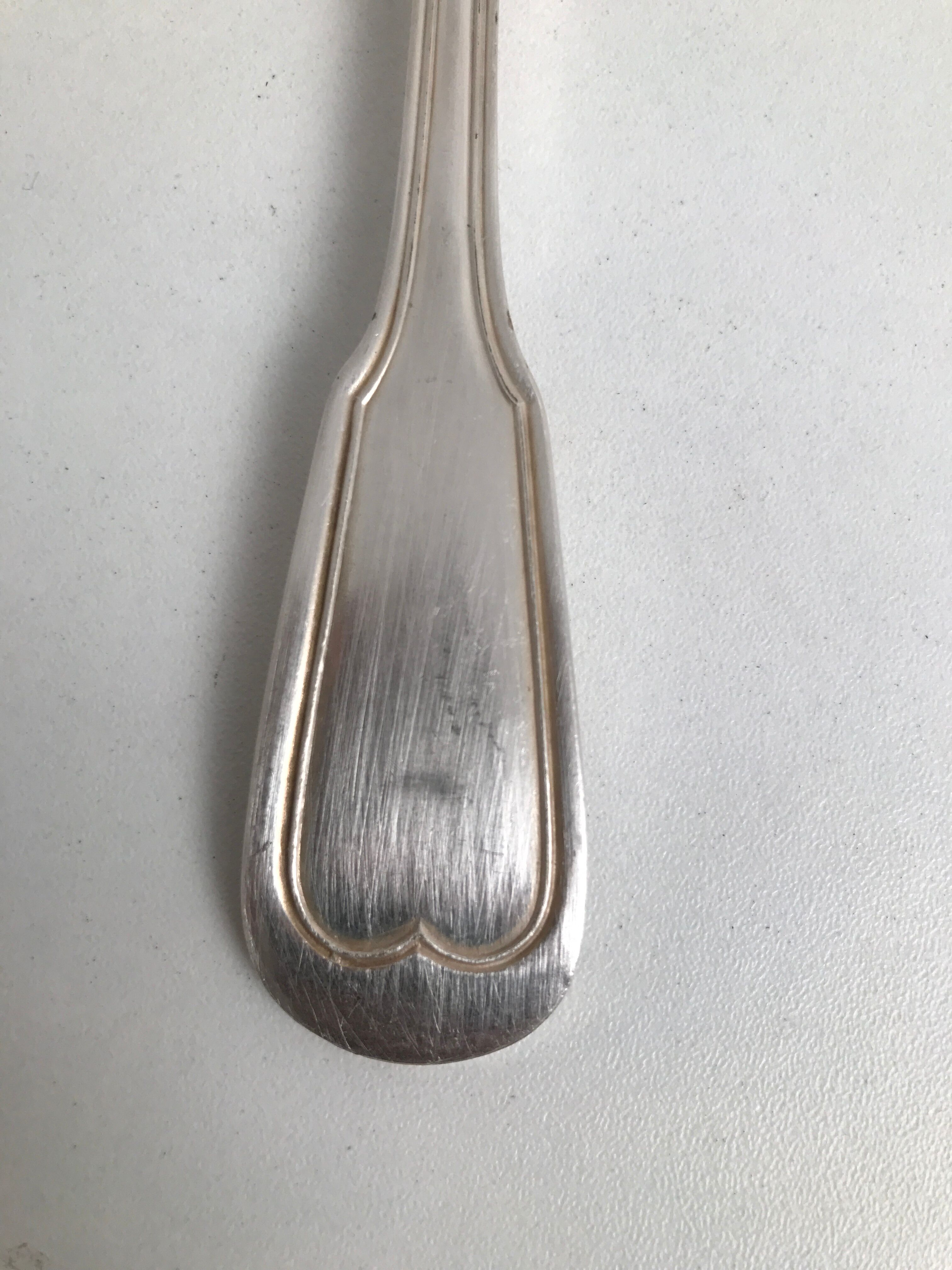 6 vintage metal silver forks