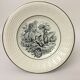 Set Of 6 Dessert Plates Representing 6 Months Of The Year. "Digoin Sarreguemines"