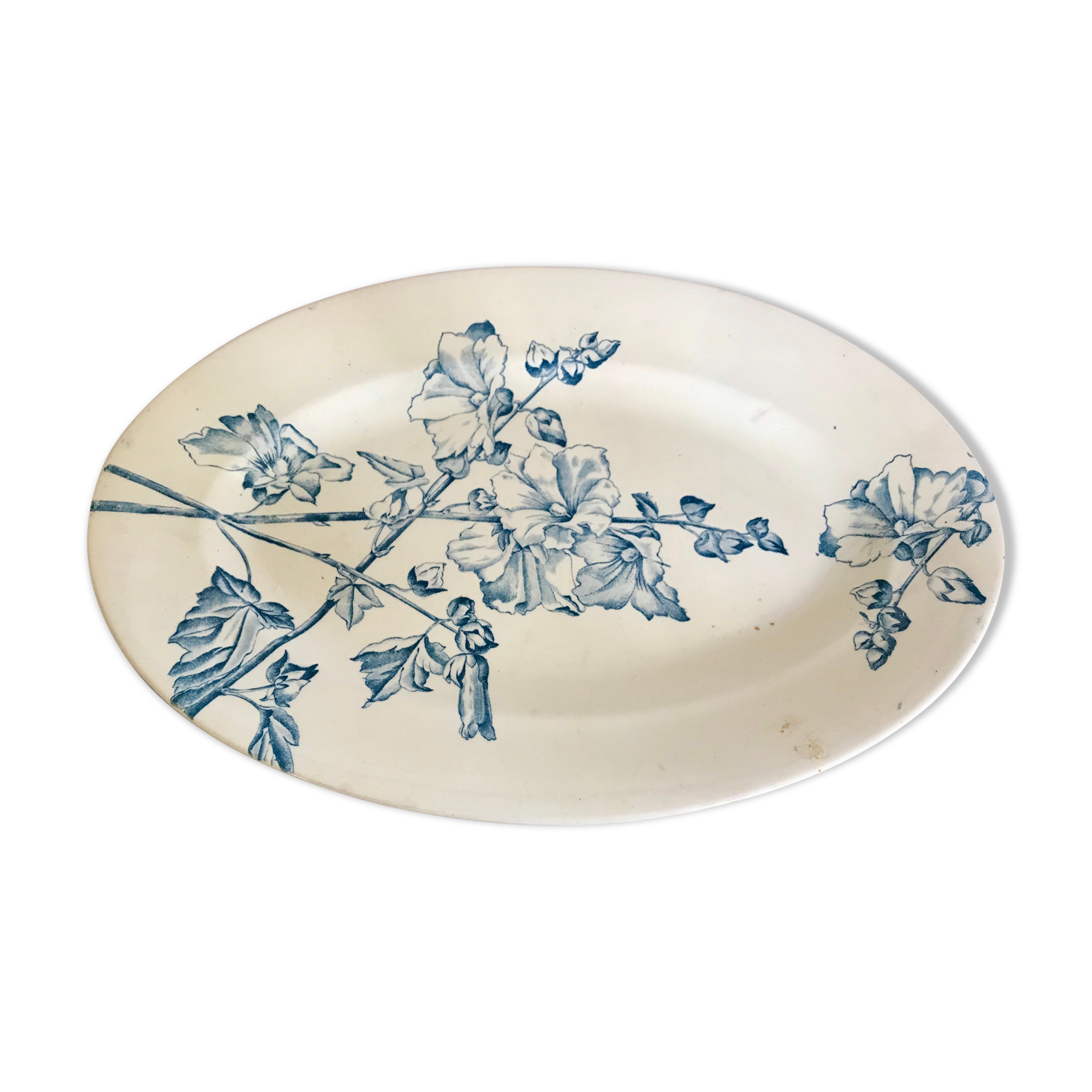 Iron earth oval dish