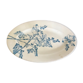 Iron earth oval dish