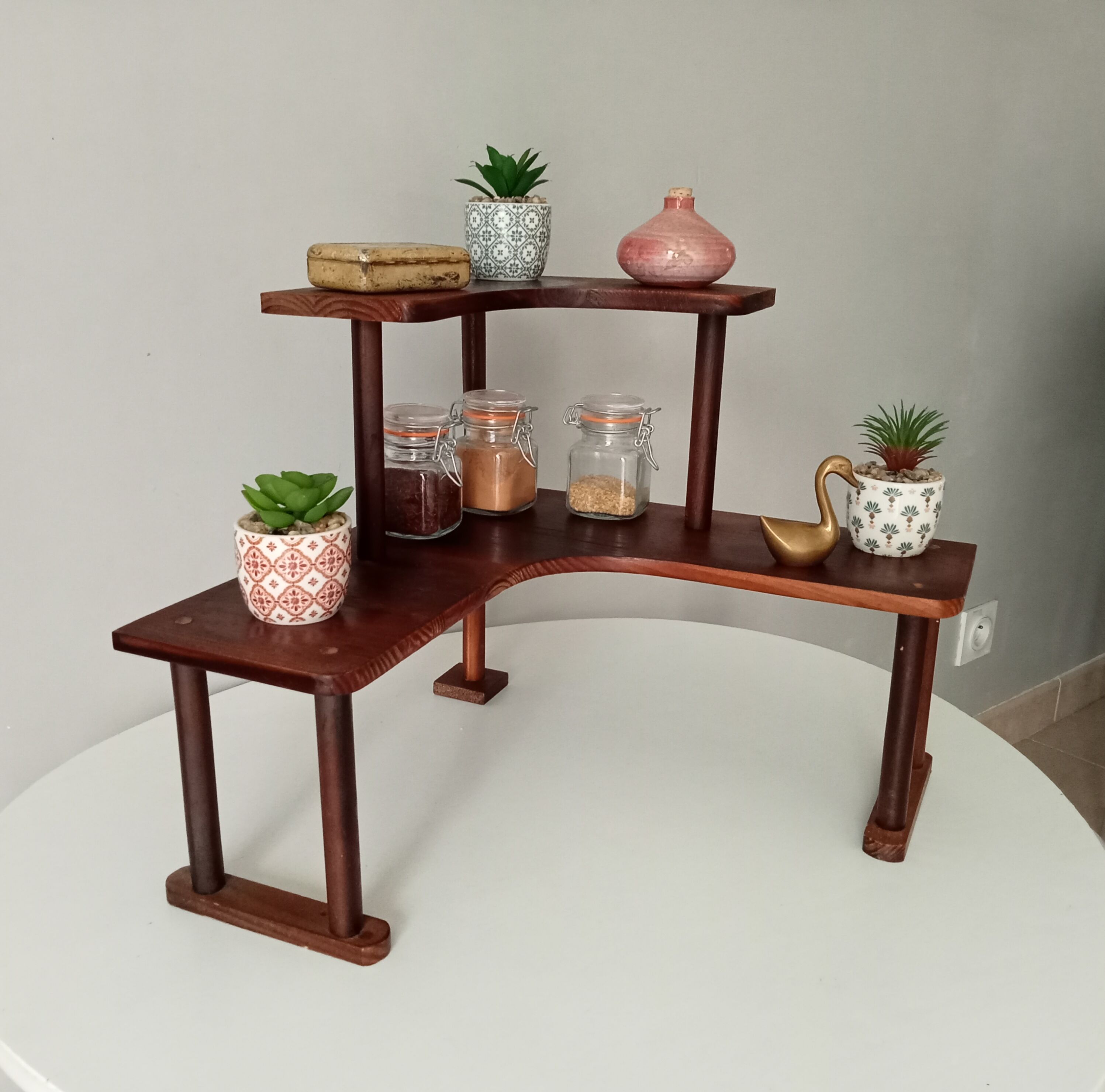 Vintage wooden shelf